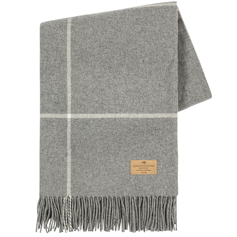 Windowpane Cashmere Blend Throw