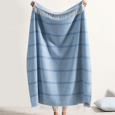 Montauk Stripe Herringbone Throw