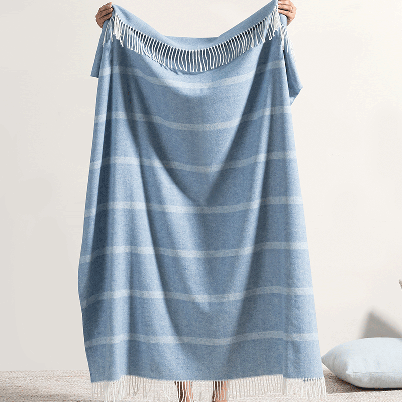 Montauk Stripe Herringbone Throw