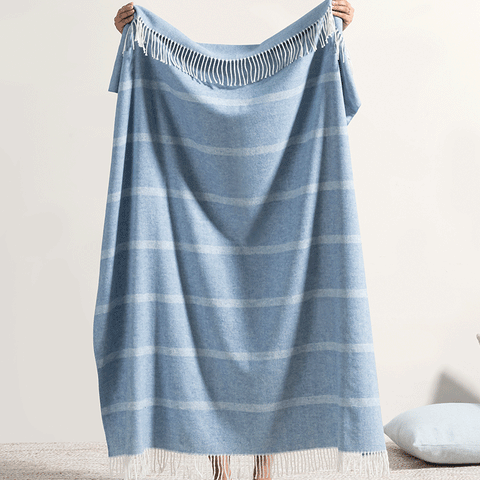 Montauk Stripe Herringbone Throw