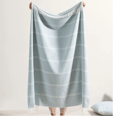 Montauk Stripe Herringbone Throw