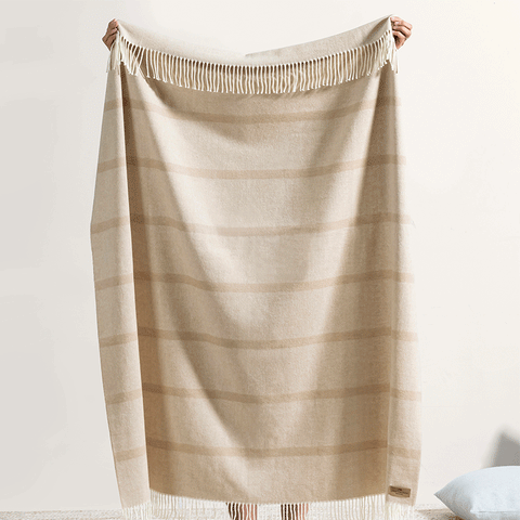 Montauk Stripe Herringbone Throw