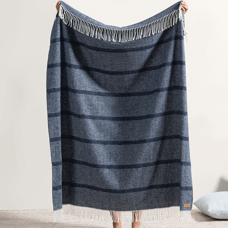 Montauk Stripe Herringbone Throw