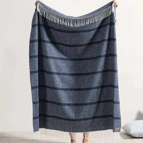 Montauk Stripe Herringbone Throw
