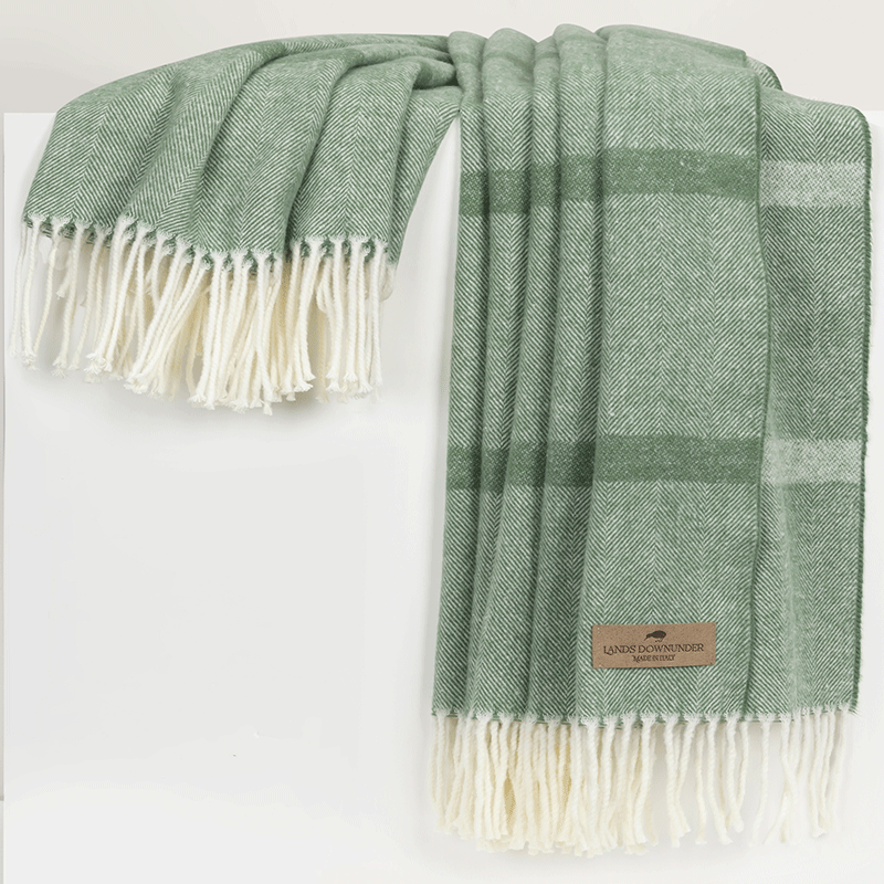 Montauk Stripe Herringbone Throw