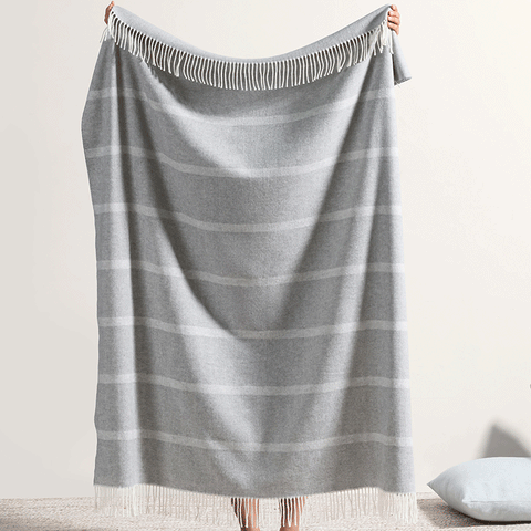 Montauk Stripe Herringbone Throw