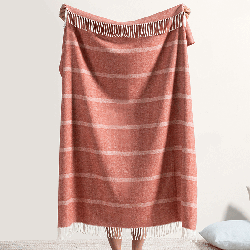 Montauk Stripe Herringbone Throw