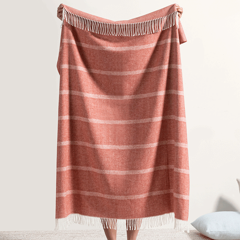 Montauk Stripe Herringbone Throw