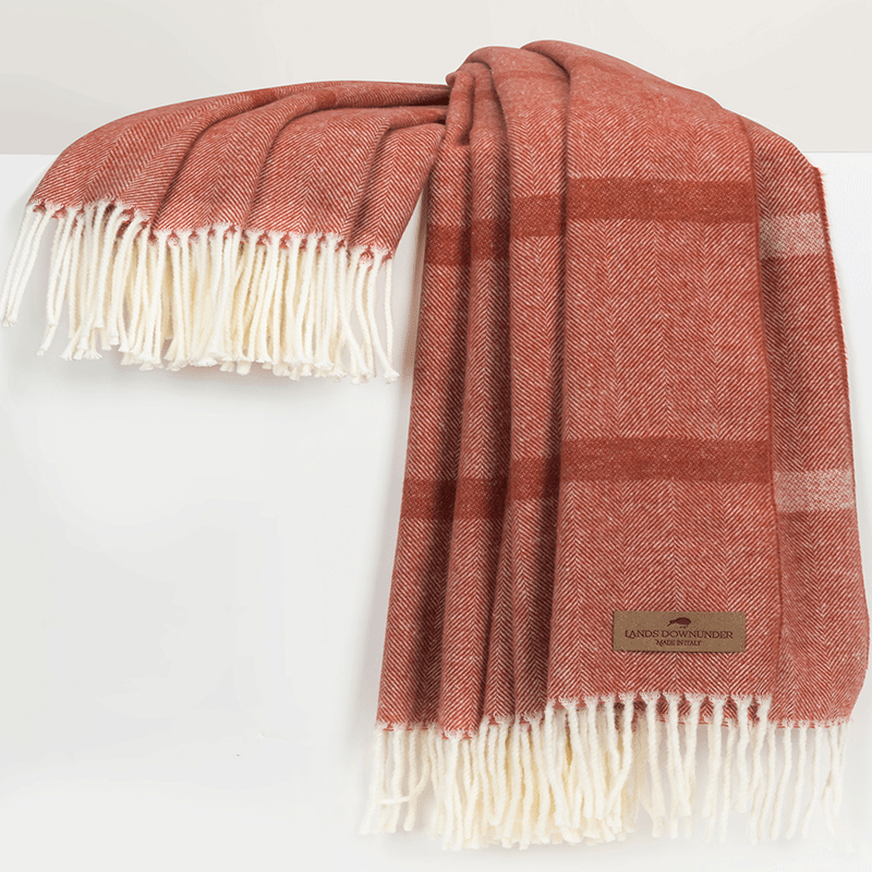 Montauk Stripe Herringbone Throw