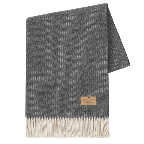 Pinstripe Cashmere Blend Throw