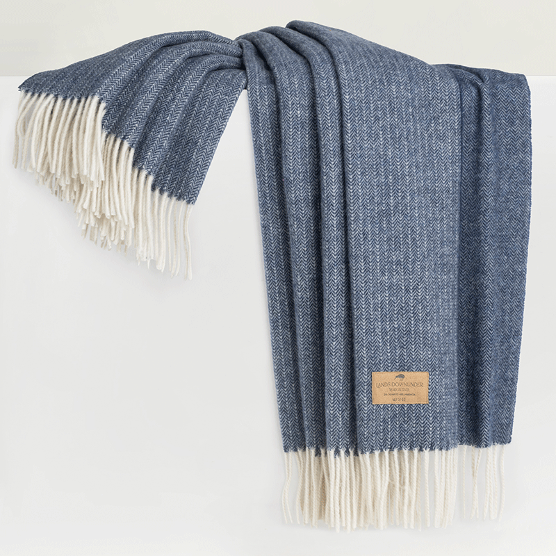 Pinstripe Cashmere Blend Throw