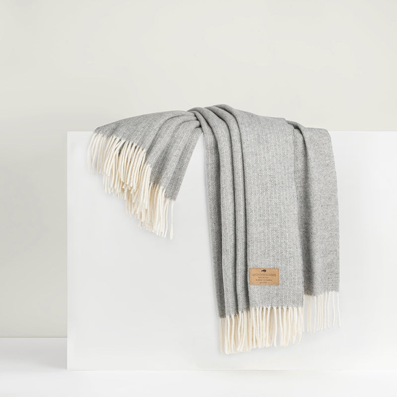 Pinstripe Cashmere Blend Throw