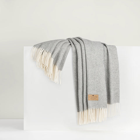 Pinstripe Cashmere Blend Throw