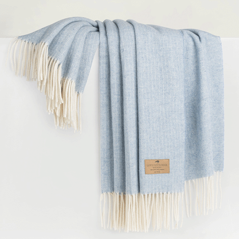 Pinstripe Cashmere Blend Throw