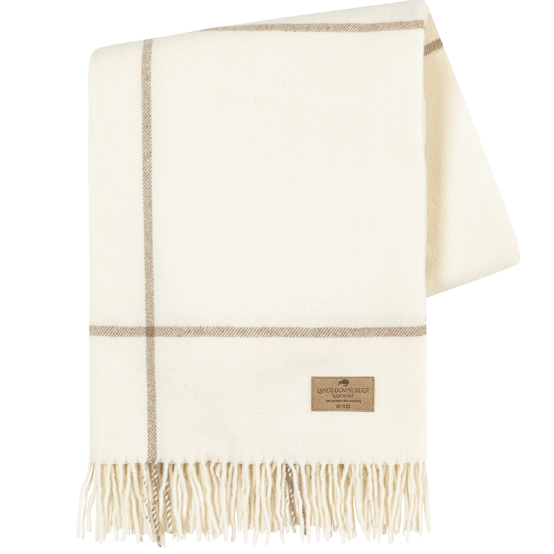 Windowpane Cashmere Blend Throw