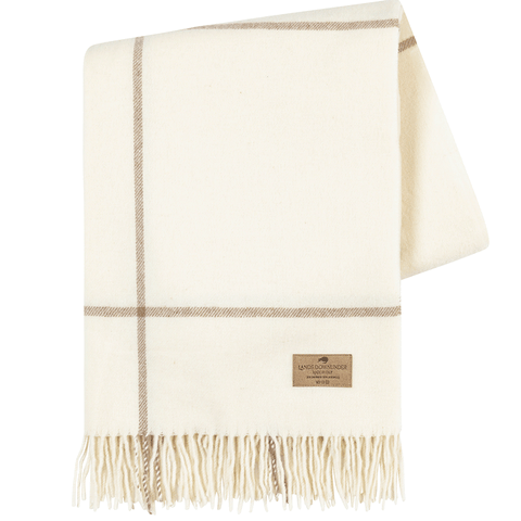 Windowpane Cashmere Blend Throw