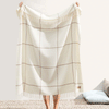 Windowpane Cashmere Blend Throw