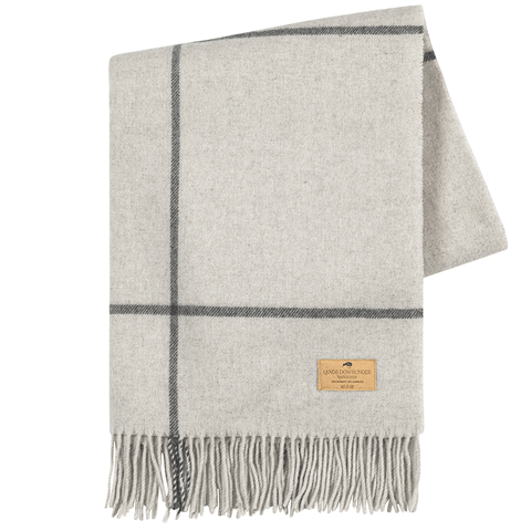 Windowpane Cashmere Blend Throw
