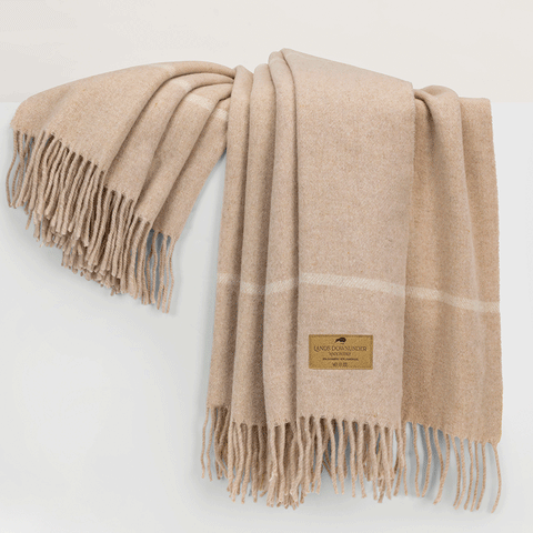 Windowpane Cashmere Blend Throw