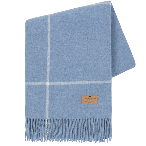 Windowpane Cashmere Blend Throw