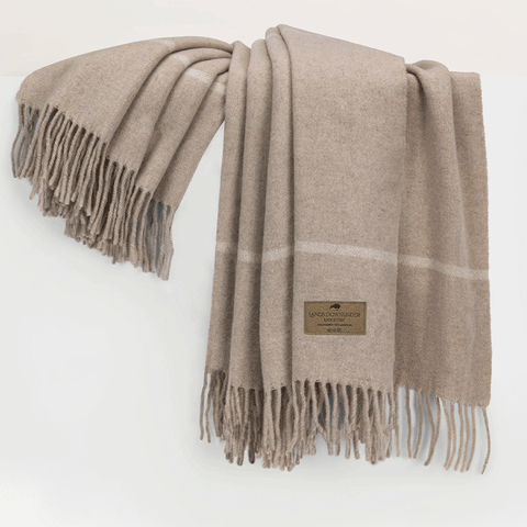 Windowpane Cashmere Blend Throw