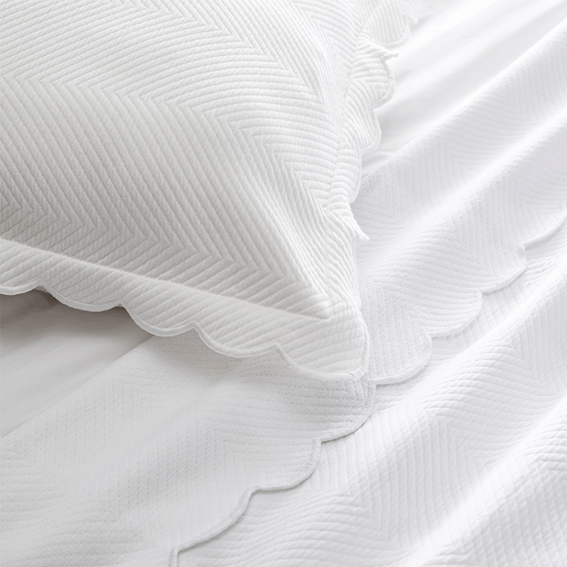 Scallop Lattice Bedding Pillow Shams